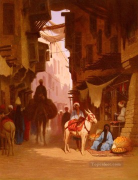  árabe - El zoco orientalista árabe Charles Theodore Frere